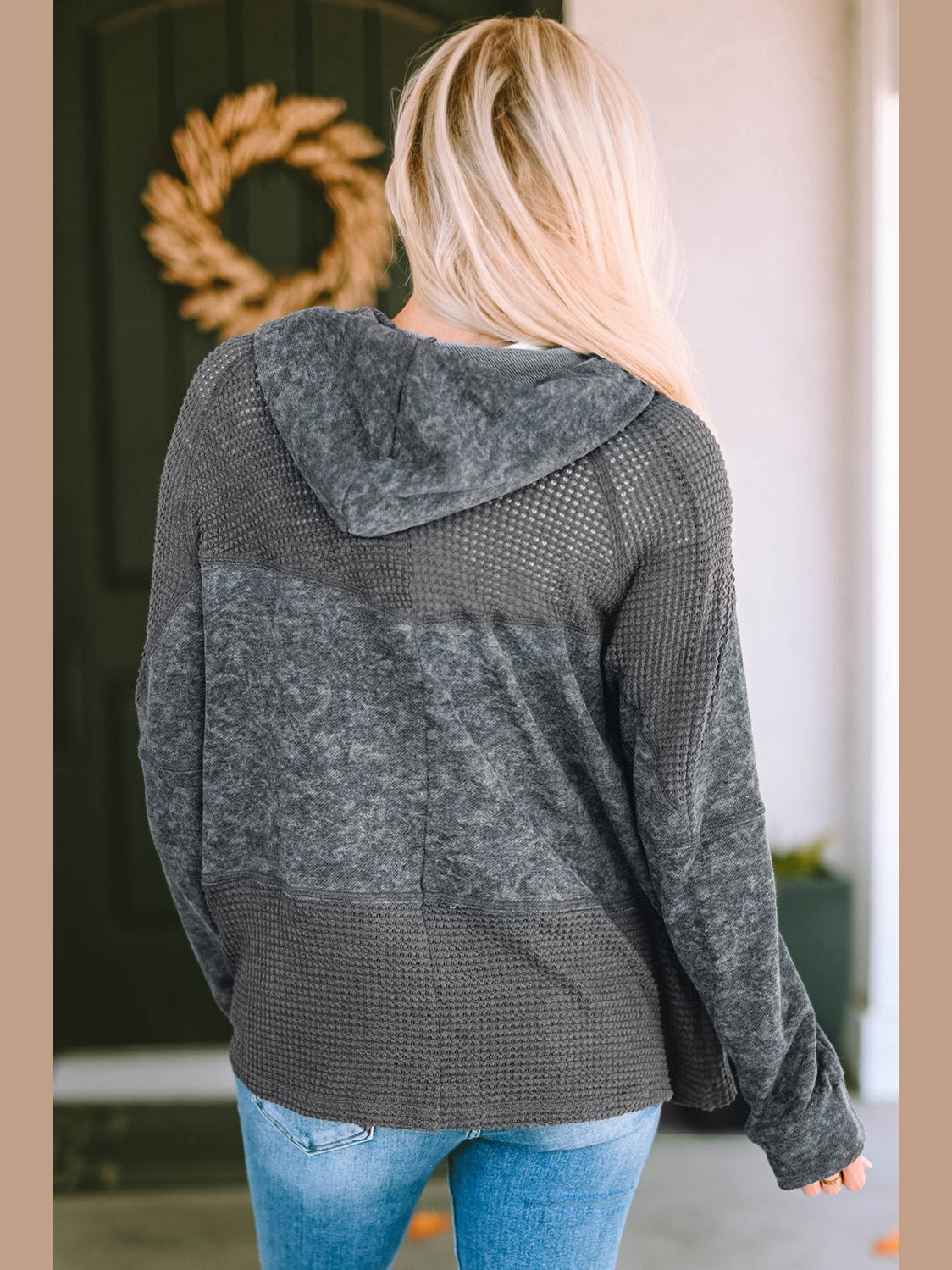 Zip-Up Drawstring Hooded Jacket nicholesgifts