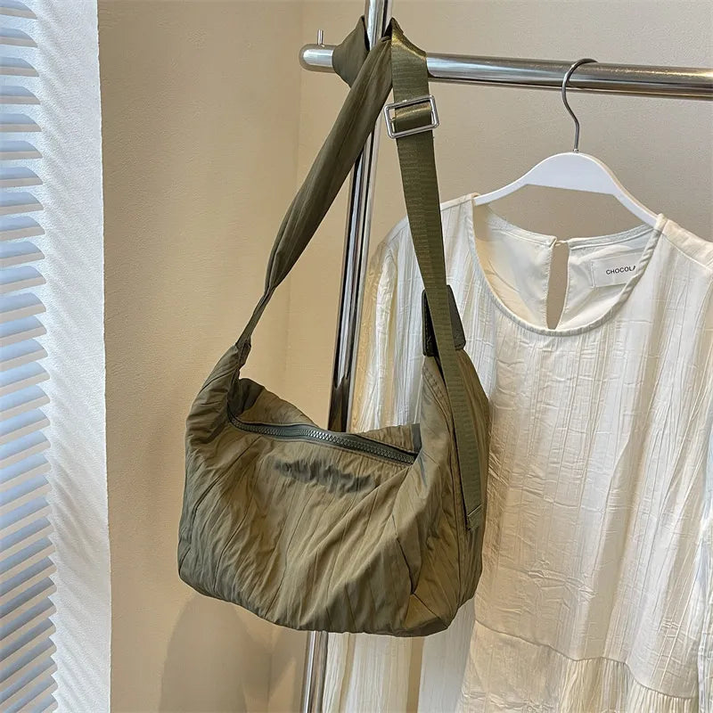 Pleated Dumpling Crossbody Bag Trendsi