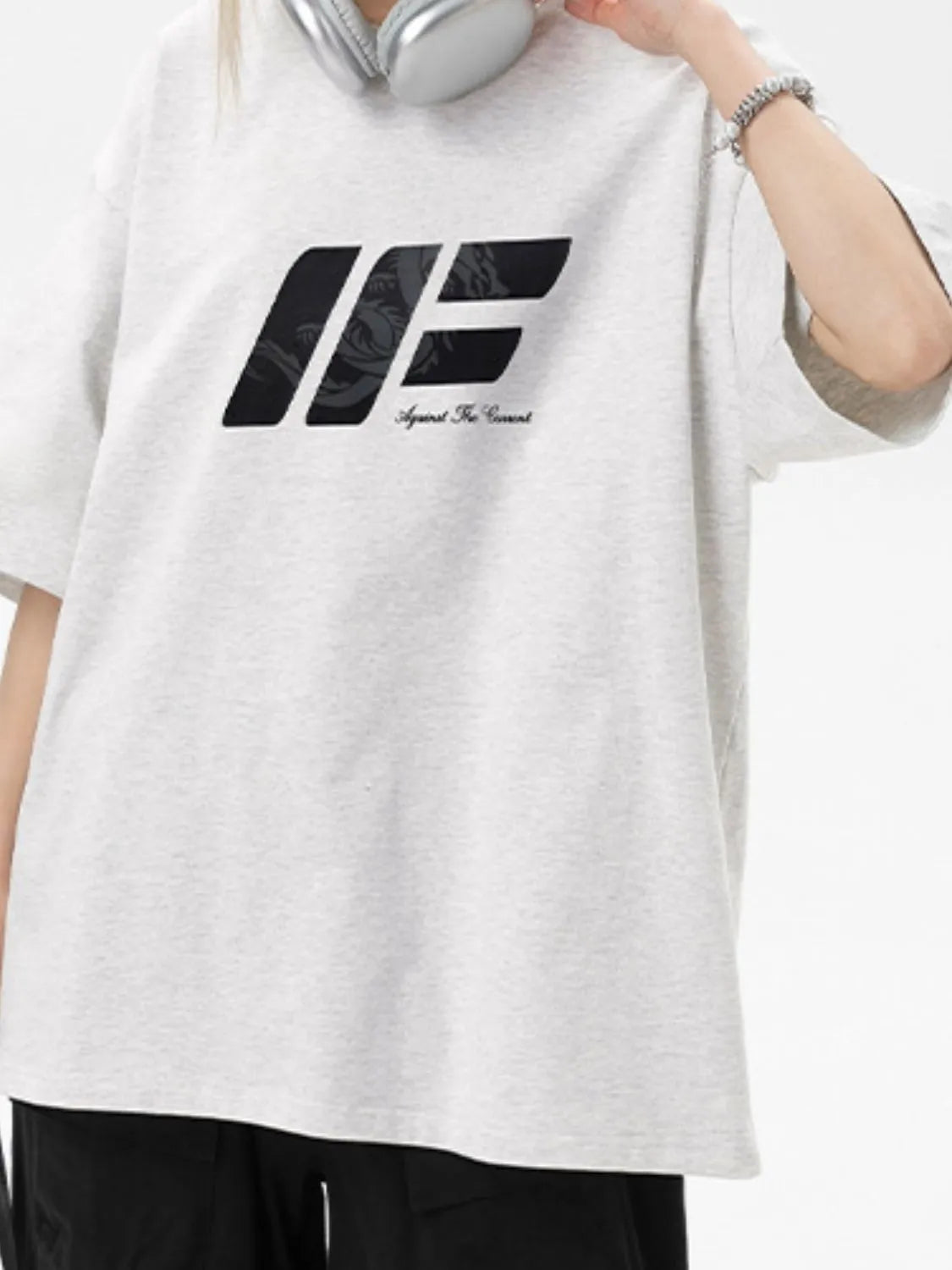 Men's Plus Size Round Neck Half Sleeve T-Shirt Trendsi