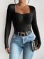 Honey Ribbed Long Sleeve T-Shirt nicholesgifts