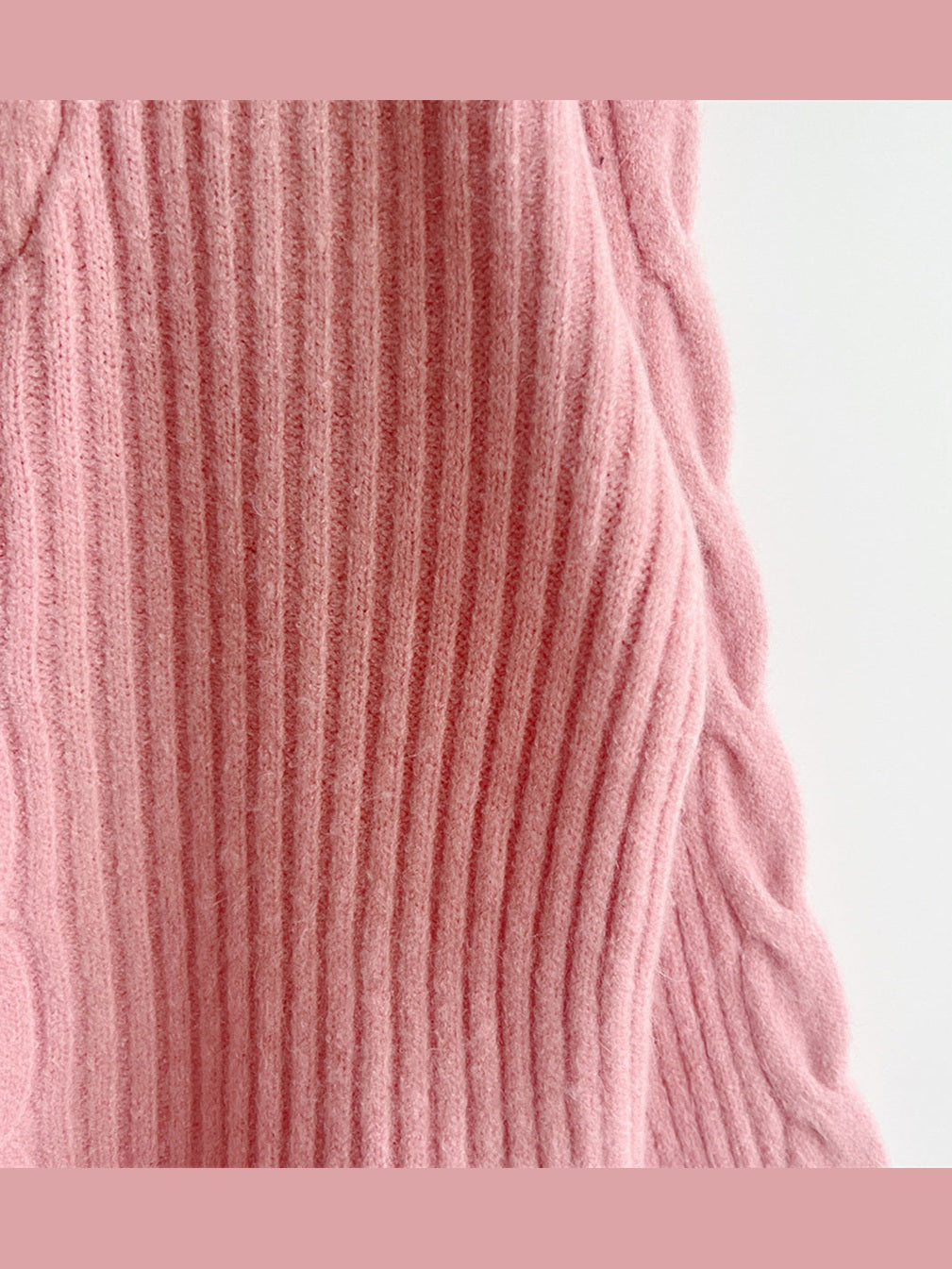 Ribbed Half Zip Long Sleeve Sweater Trendsi