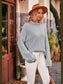 Mock Neck Drop Shoulder Sweater nicholesgifts