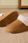 Women Faux Fur Round Toe Platform Slippers nicholesgifts