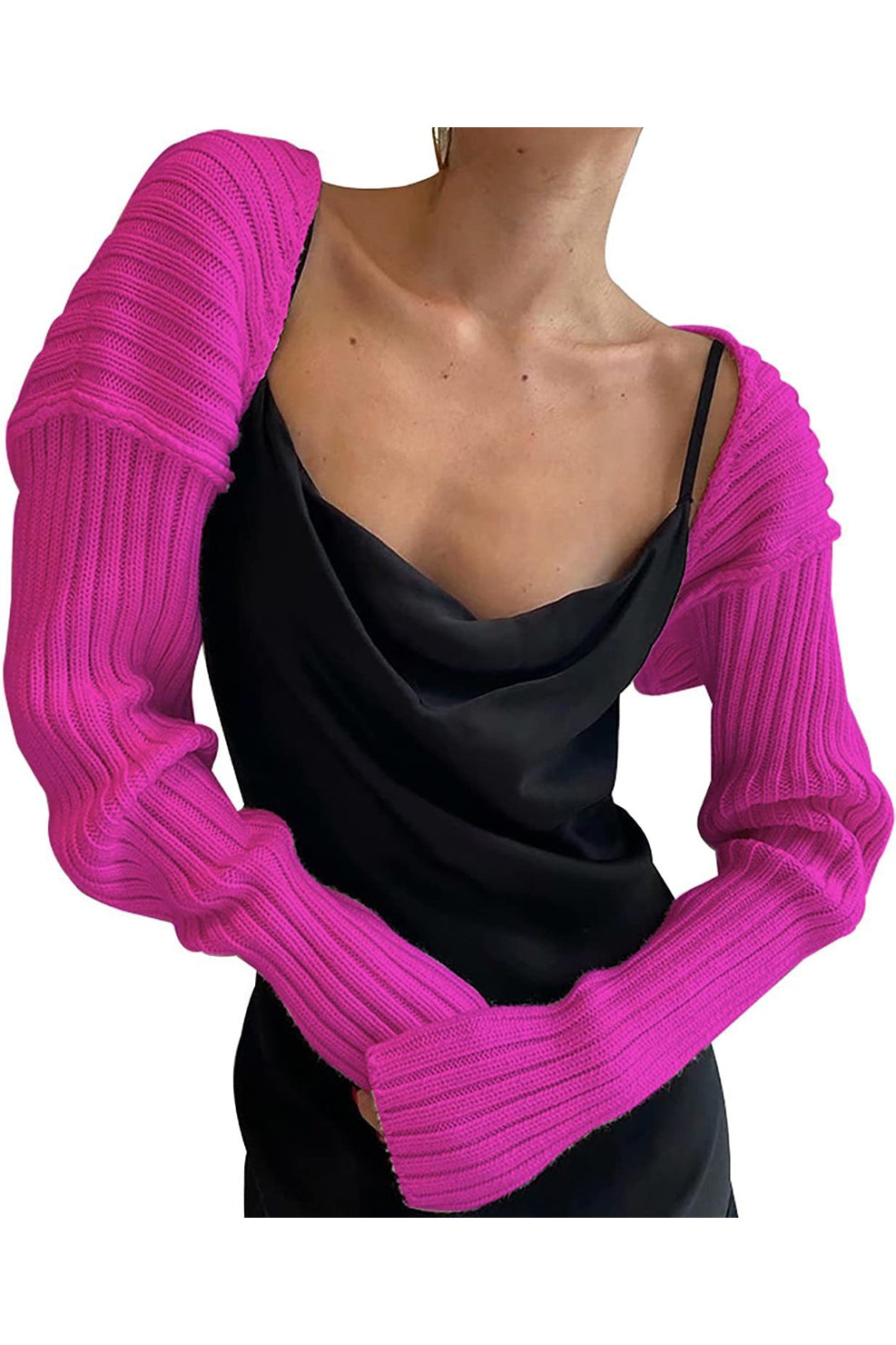 Long Sleeve Knit Bolero nicholesgifts