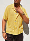 Men's Full Size Openwork Button Down Collared Neck Shirt Plus Size nicholesgifts