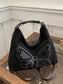 Butterfly Decor Lace-Up Shoulder Bag nicholesgifts