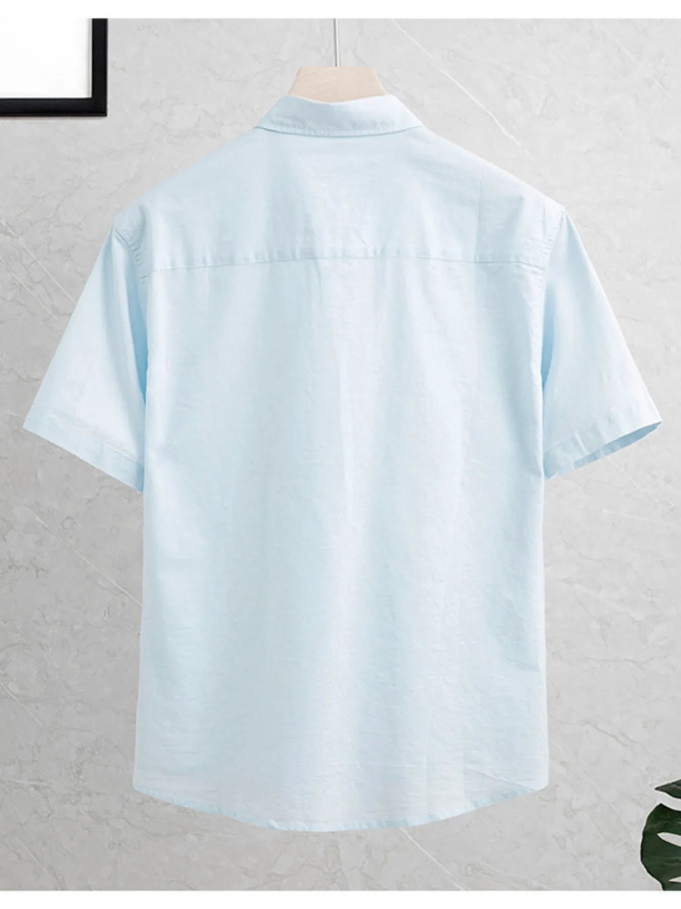 Men's Plus Size Button Up Short Sleeve Shirt Trendsi