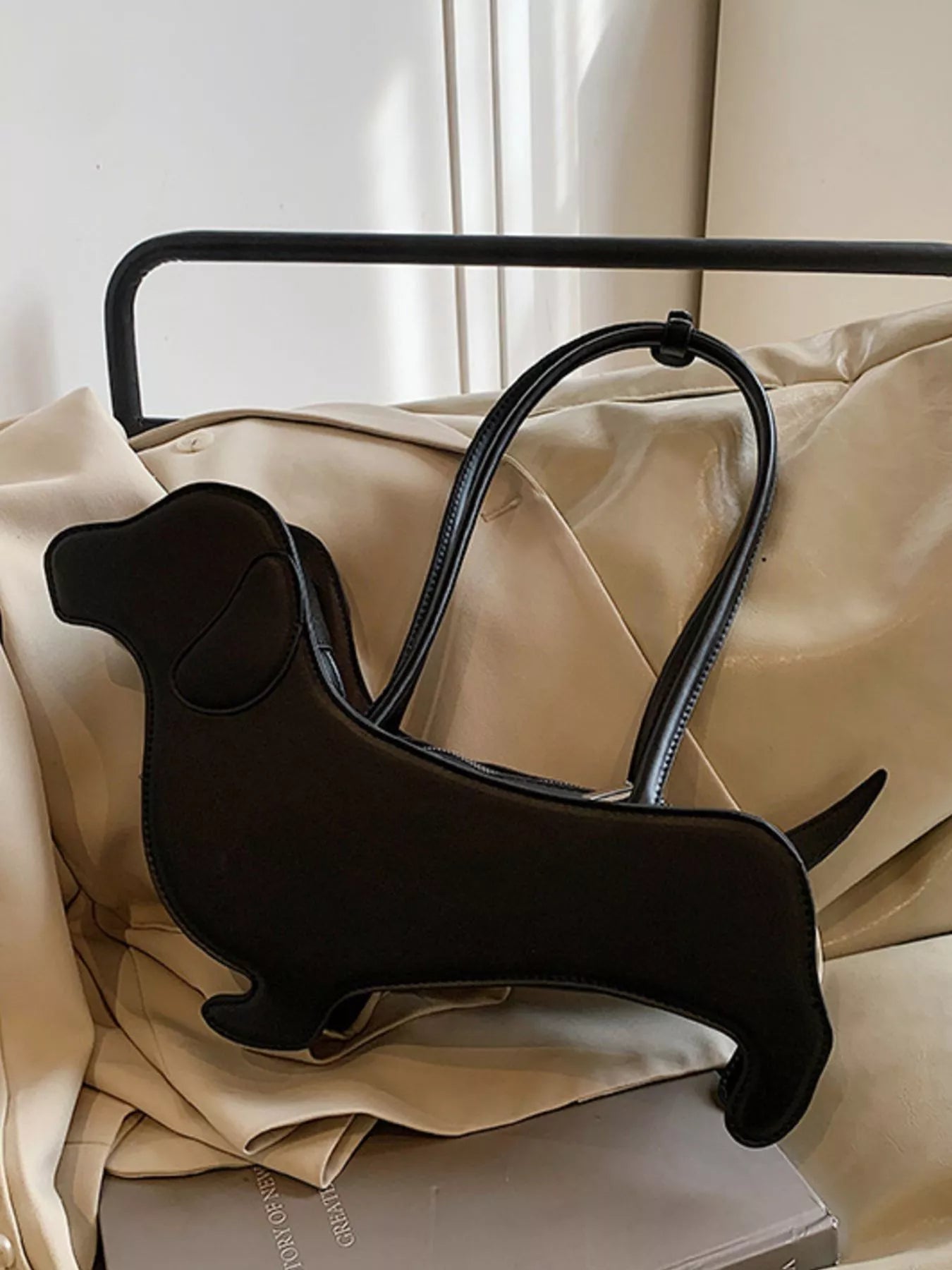 Dachshund Shaped Shoulder Bag nicholesgifts