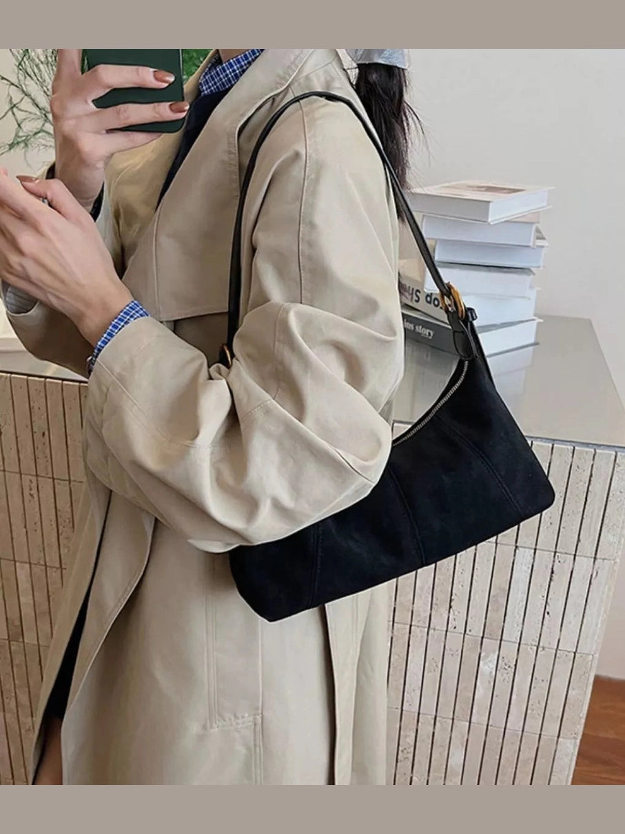 Lightweight Solid Color Shoulder Bag nicholesgifts