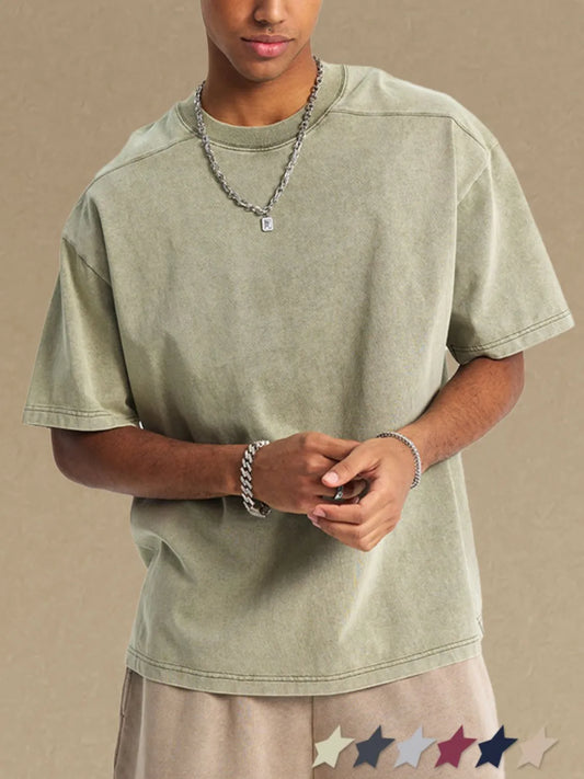 Men's Round Neck Half Sleeve T-Shirt Trendsi