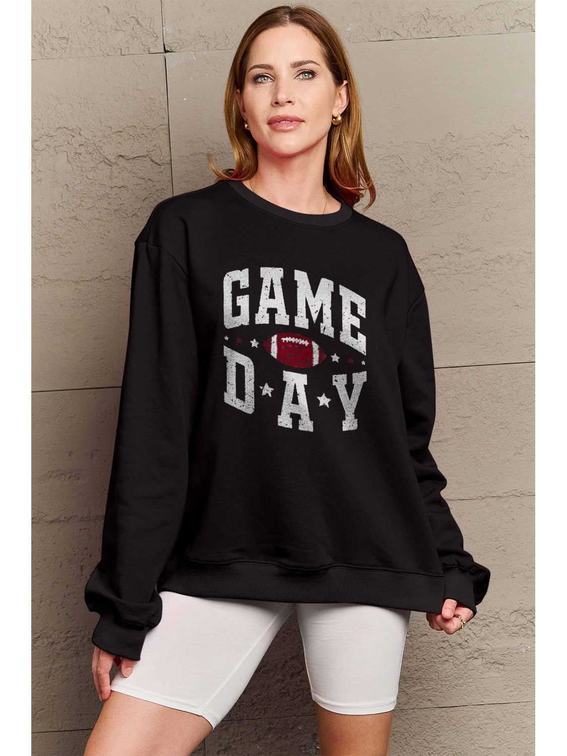 Simply Love Full Size GAME DAY Graphic Sweatshirt nicholesgifts