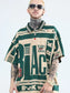 Men's Plus Size Letter Print Half Sleeve Polo Shirt nicholesgifts