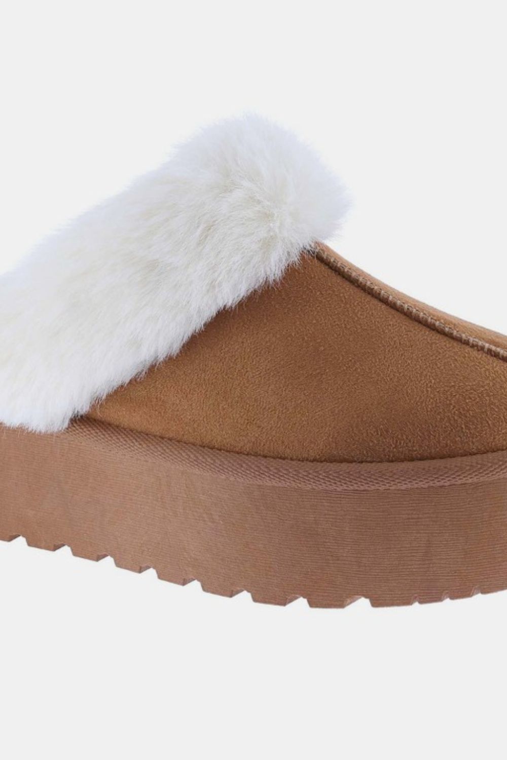 NicholesGifts Women Weeboo Thick Bottom Fur Trim Snow Slippers NicholesGifts