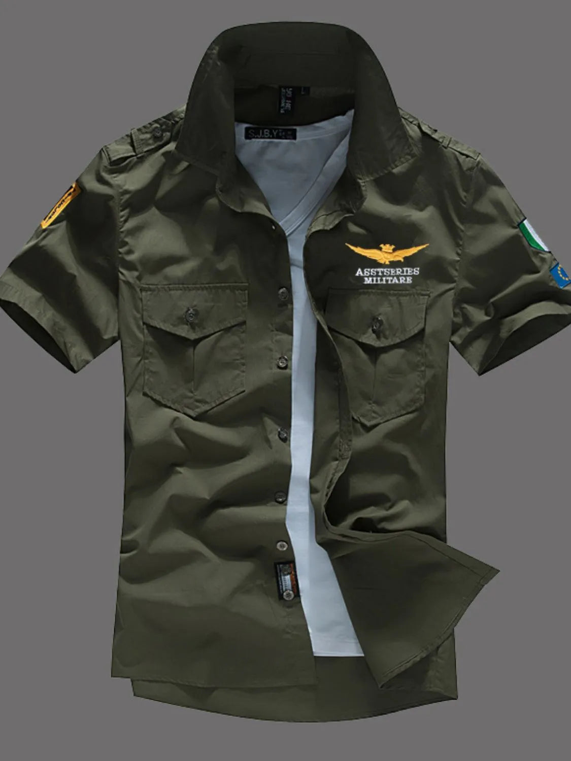 Men's Full Size Button Up Short Sleeve Shirt Plus Size NicholesGifts