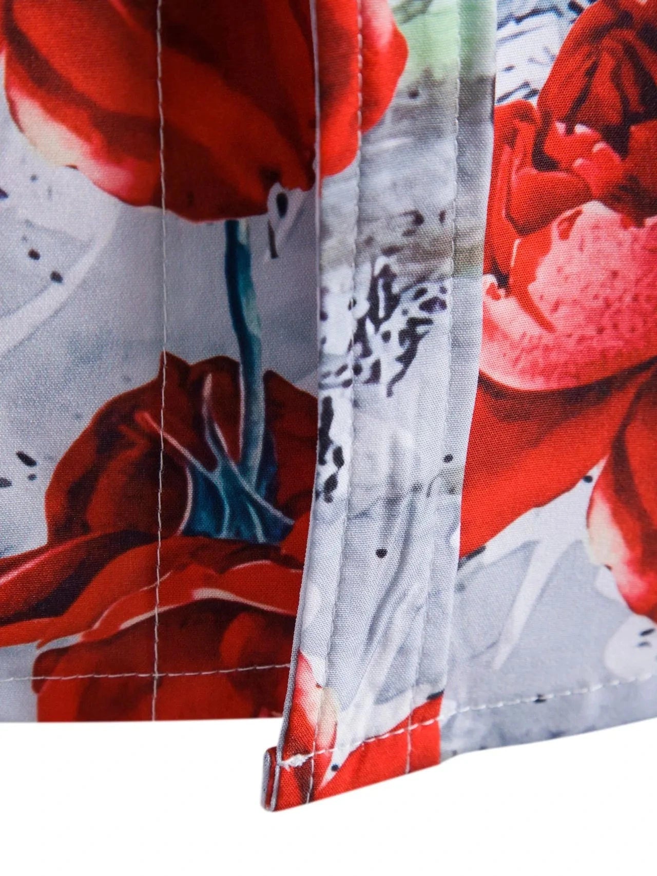 Men's Floral Print Short Sleeve Shirt Trendsi