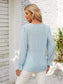 Applique V-Neck Flounce Sleeve T-Shirt nicholesgifts