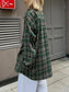 Pocketed Plaid Button Up Shacket nicholesgifts