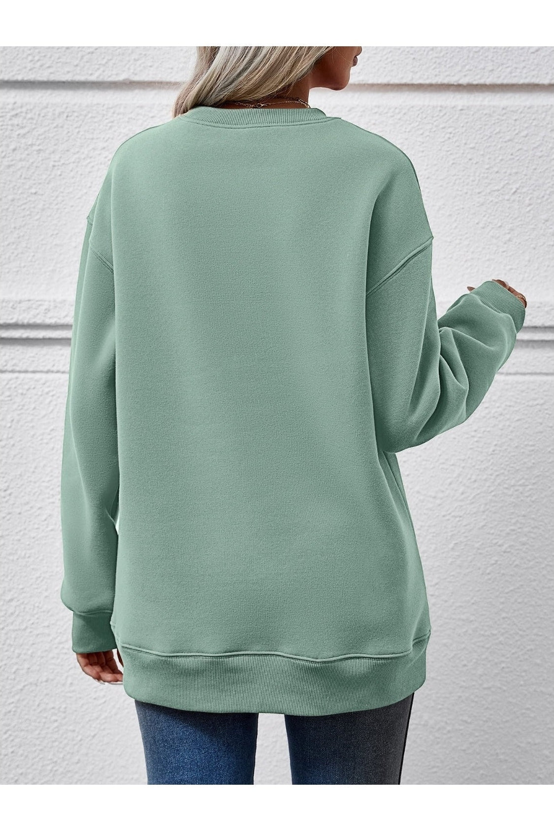 Christmas Tree Graphic Drop Shoulder Sweatshirt nicholesgifts