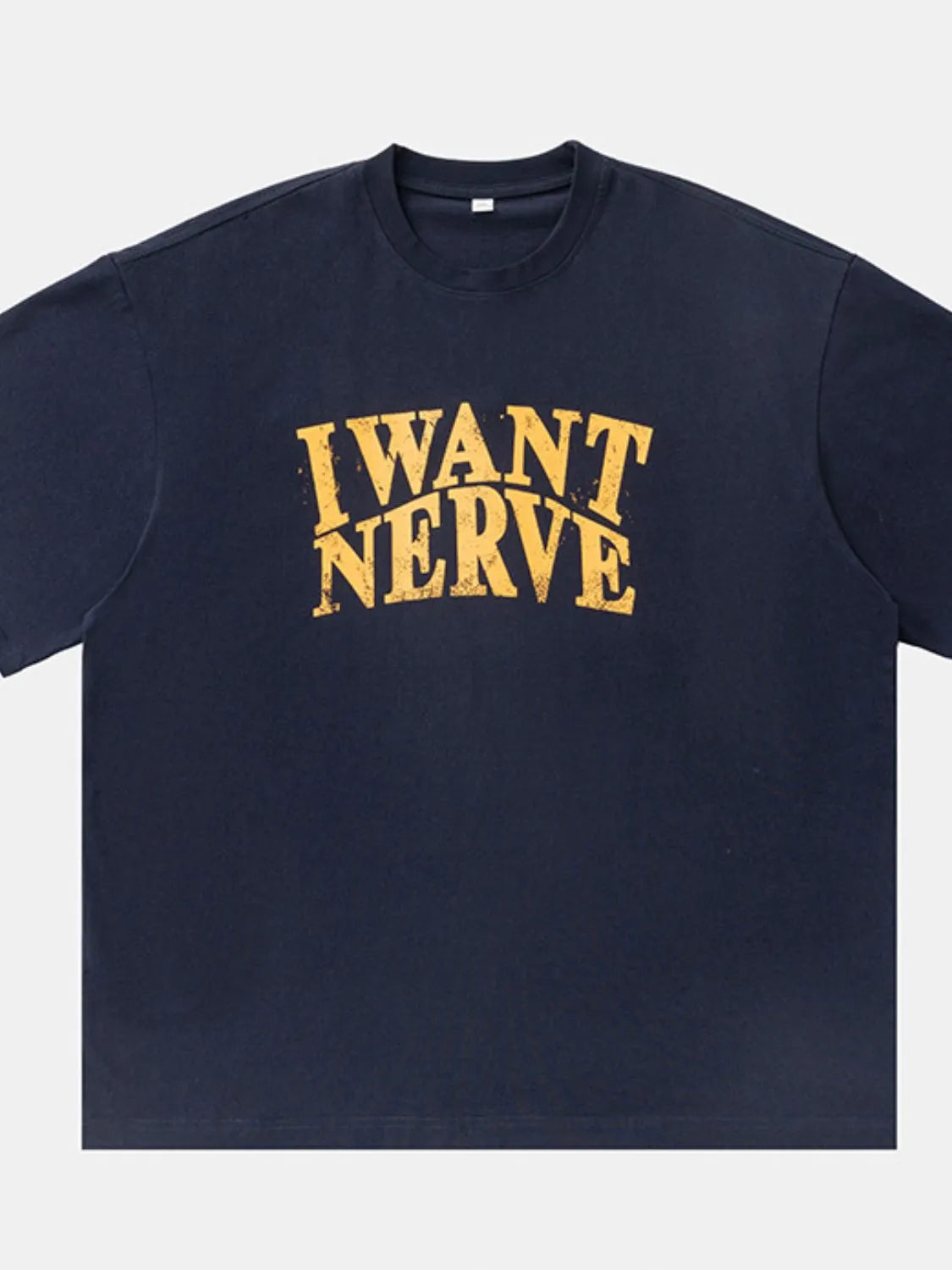 Men's Plus Size Round Neck Letter Graphic T-Shirt Trendsi