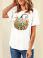 Pumpkin Graphic Round Neck Short Sleeve T-Shirt nicholesgifts