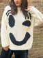 Contrast Drop Shoulder Long Sleeve Sweater nicholesgifts