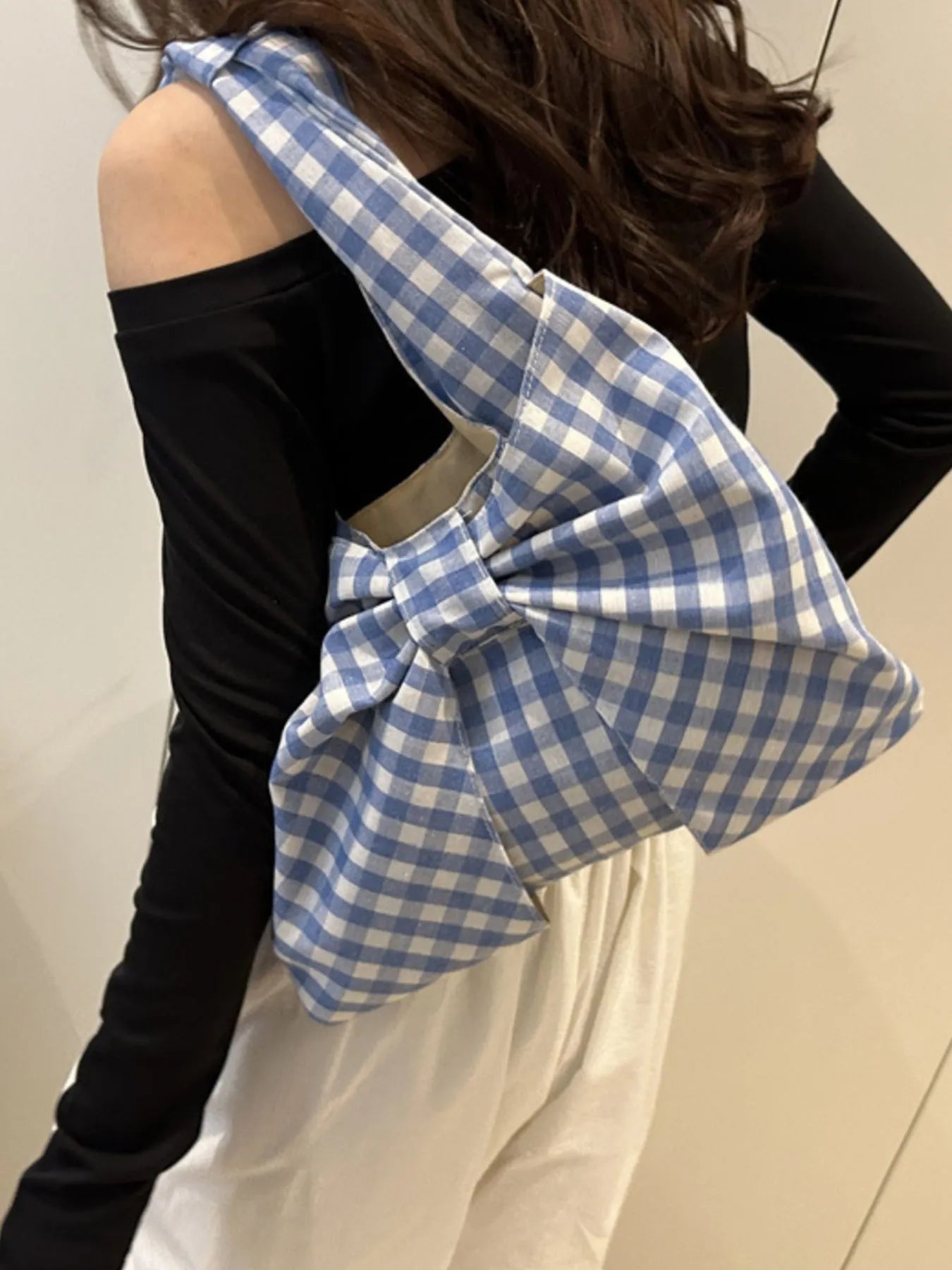 Ruched Bow Shoulder Bag Trendsi