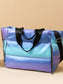 Women Gradient Quilted Travel Bag with Side Zippers nicholesgifts