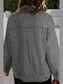 Striped Button Up Long Sleeve Denim Jacket nicholesgifts