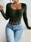 Honey Ribbed Long Sleeve T-Shirt nicholesgifts