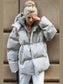 Pocketed Zip Up Hooded Puffer Jacket nicholesgifts