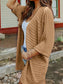 Striped Open Front Knit Cardigan nicholesgifts