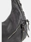 Fame Larger Leather Crescent Shoulder Bag nicholesgifts