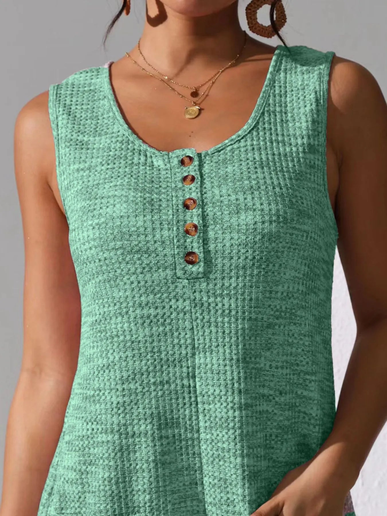 Full Size Button Front Romper with Pockets Plus Size nicholesgifts
