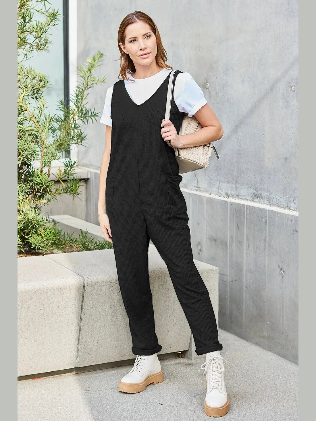 Double Take Full Size Sleeveless Straight Jumpsuit nicholesgifts