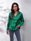 Button Up Collared Neck Long Sleeve Shirt nicholesgifts