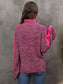 Angel Wings Heathered Turtleneck Long Sleeve Sweater nicholesgifts