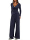 Casual Long Sleeve Top and Wide Leg Pants Set nicholesgifts