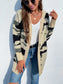 Camouflaged Dropped Shoulder Open Front Cardigan nicholesgifts