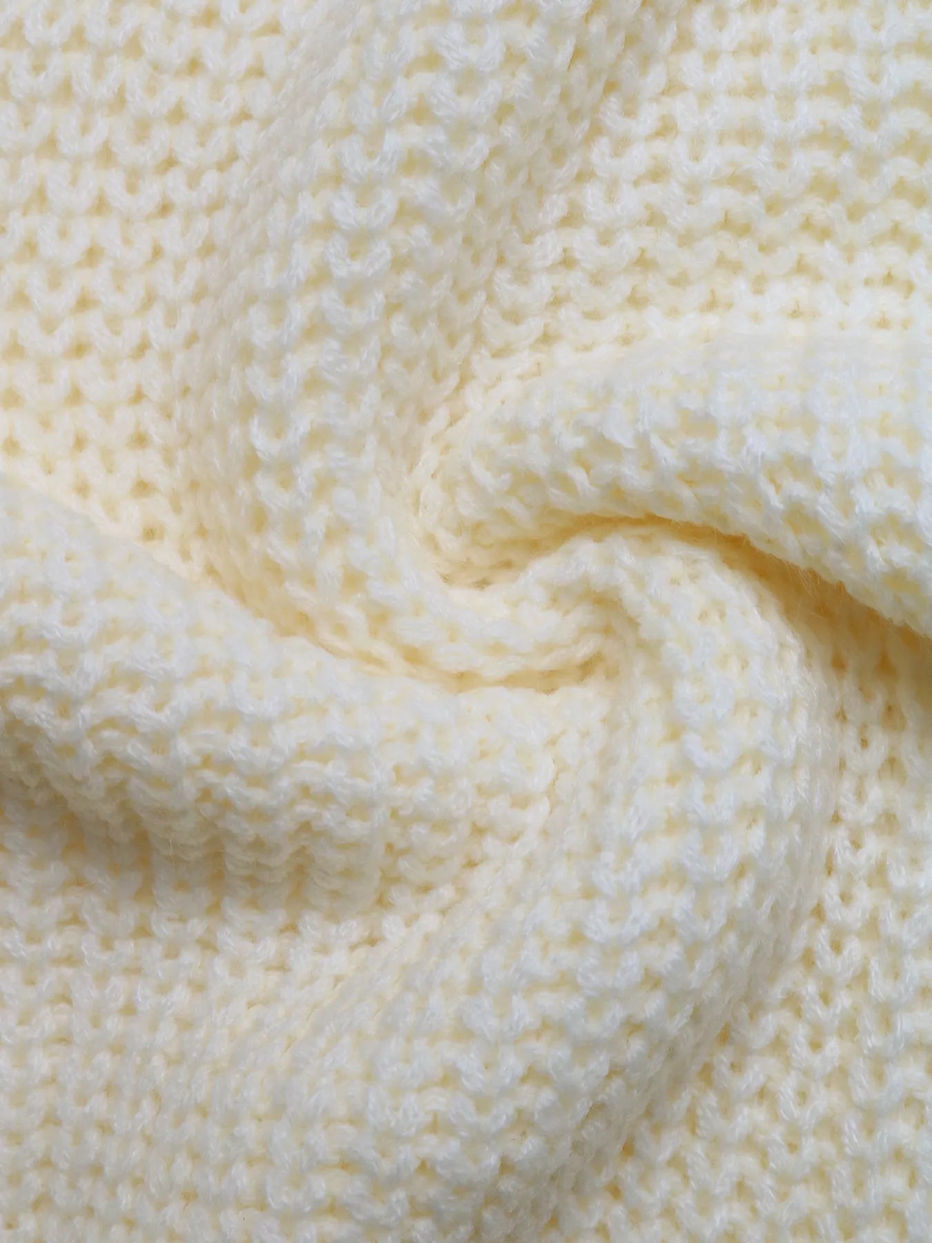 Openwork V-Neck Long Sleeve Sweater