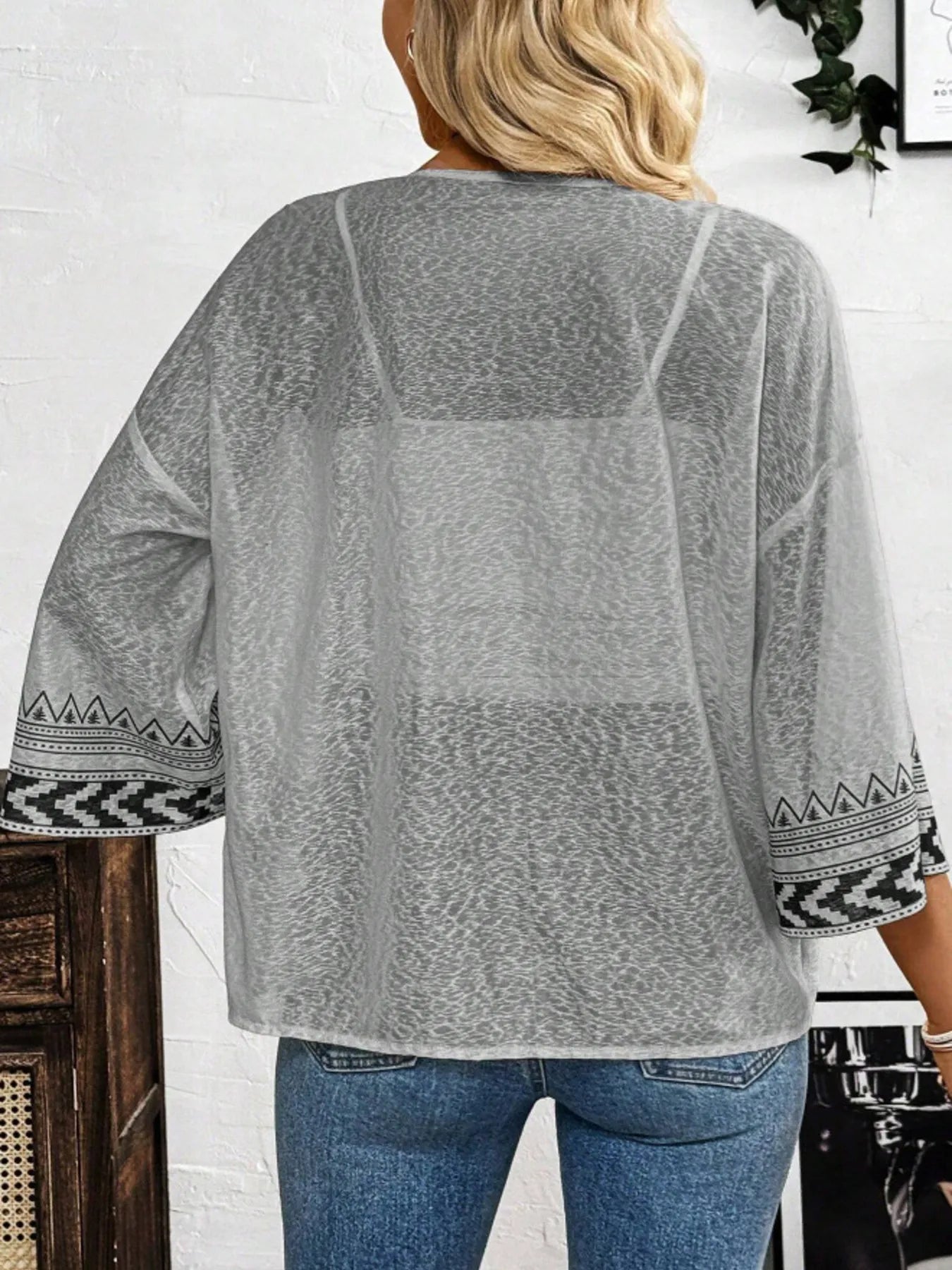 Open Front Kimono Cardigan