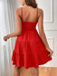 Women Smocked Tiered Sleeveless Mini Summer Dress nicholesgifts