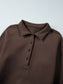 Collared Sweatshirt and High Waist Pants Active Set nicholesgifts