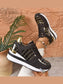Women Lace Up Round Toe Sneakers nicholesgifts
