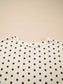 Polka Dot Notched Long Sleeve Top and Drawstring Joggers Lounge Set nicholesgifts