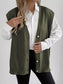 Button-Down Button Up Sweater Vest nicholesgifts