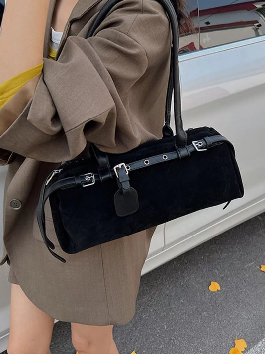 Buckle Decor Shoulder Bag nicholesgifts