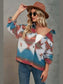 Printed Collared Neck Jacket nicholesgifts