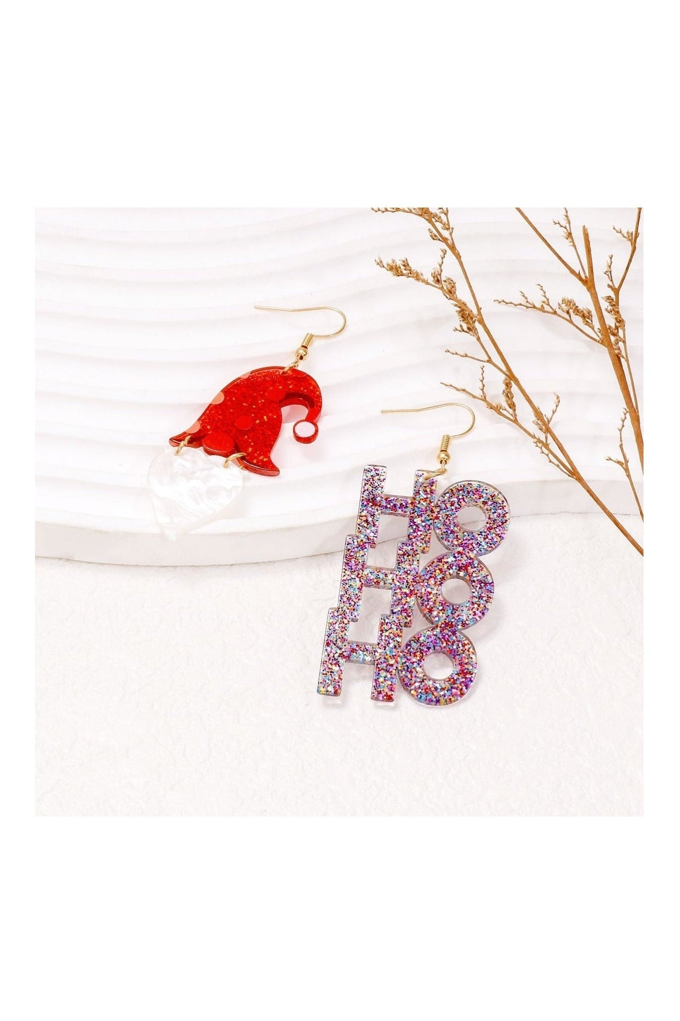 Alloy & Plastic Mismatched Earrings nicholesgifts