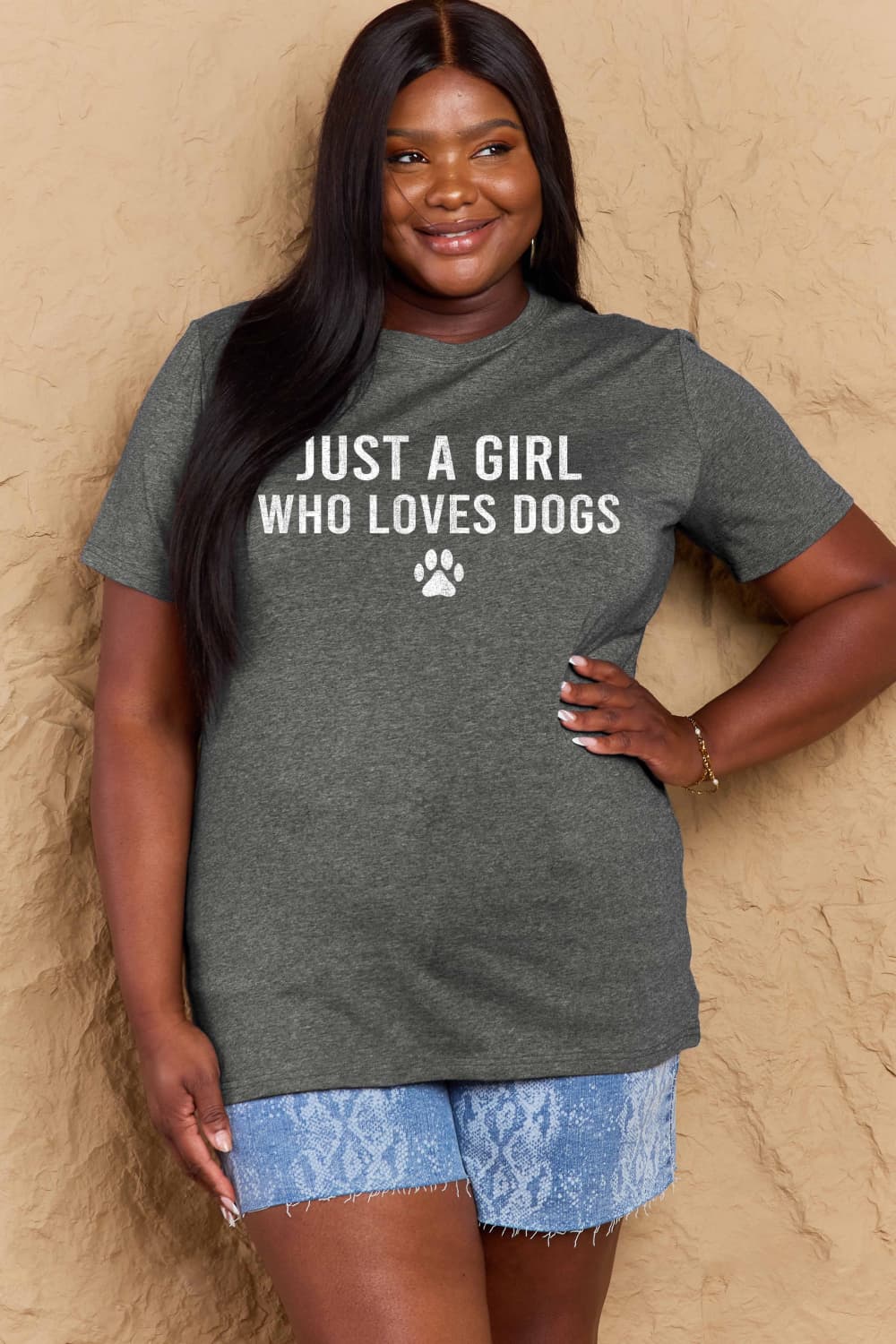 Simply Love Full Size Dog Paw Graphic Cotton T-Shirt nicholesgifts