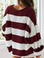 Round Neck Long Sleeve Sweater Trendsi